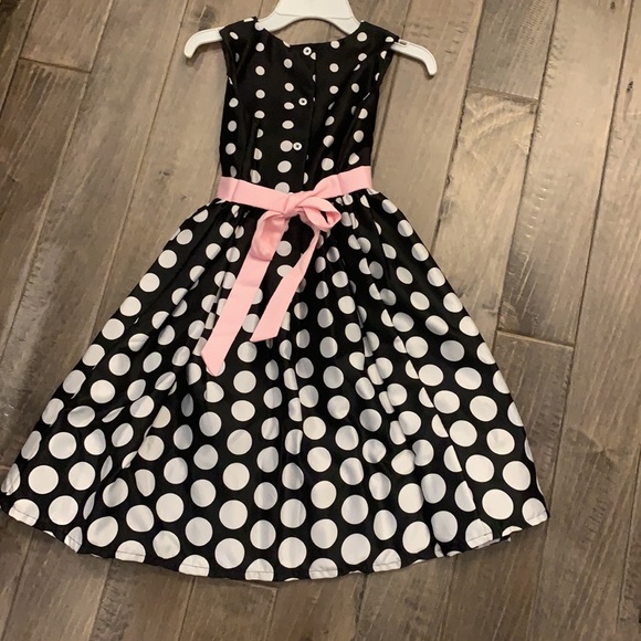 Girls Polka Dot Dress. Brand New! Never worn. - Picture 2 of 4
